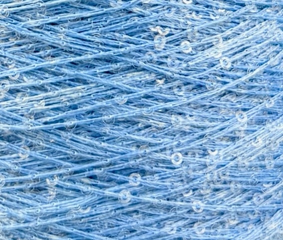 Torciatura di Domaso Art. Spangle Colours 4.5 – Garn mit Pailletten col. Hellblau 315